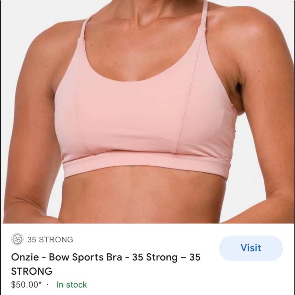 New! Onzie bow bra